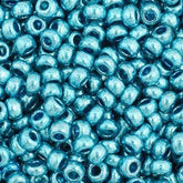 11/0 Preciosa Seed Beads Metallic Blue #35023